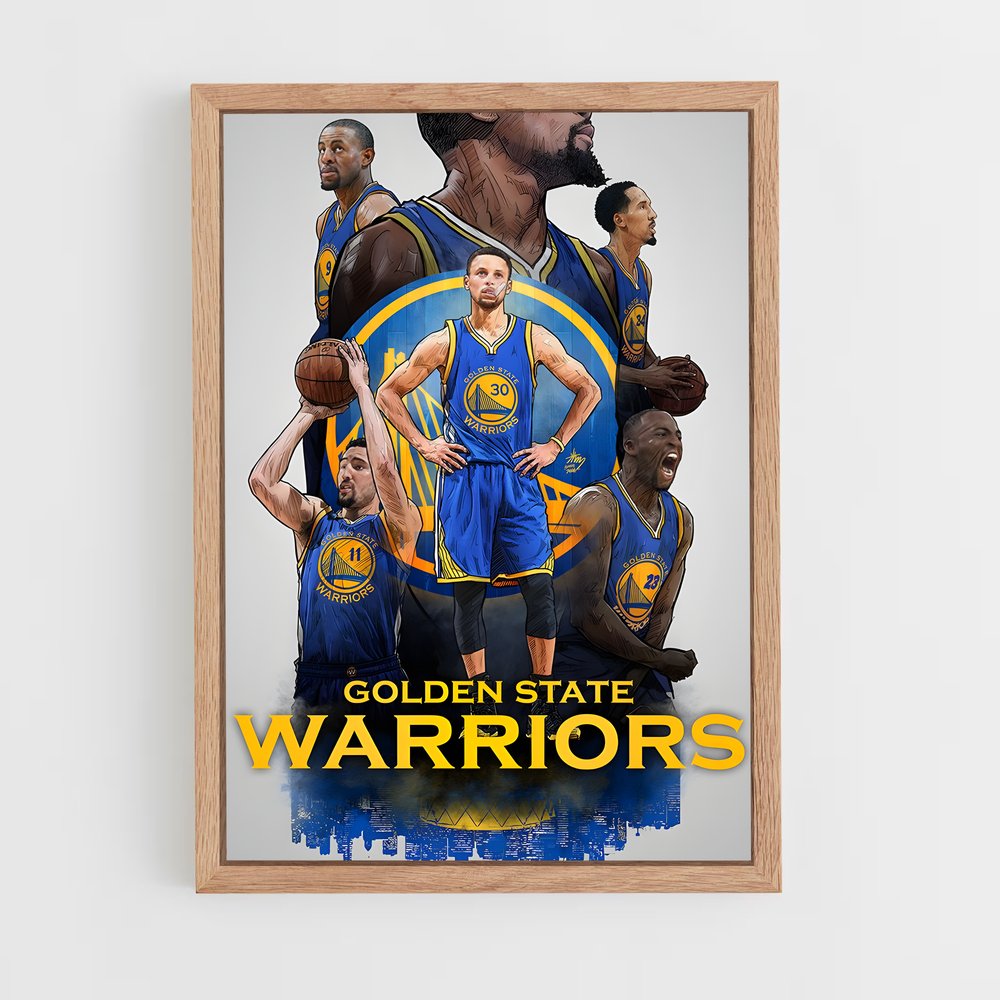 Poster Warriors en Quête – affiche Basketball (vue 4)